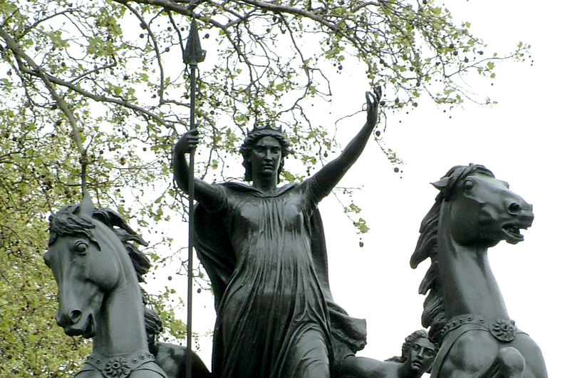 Boadicea by Thomas Thornycroft, standing near Westminster Pier, London