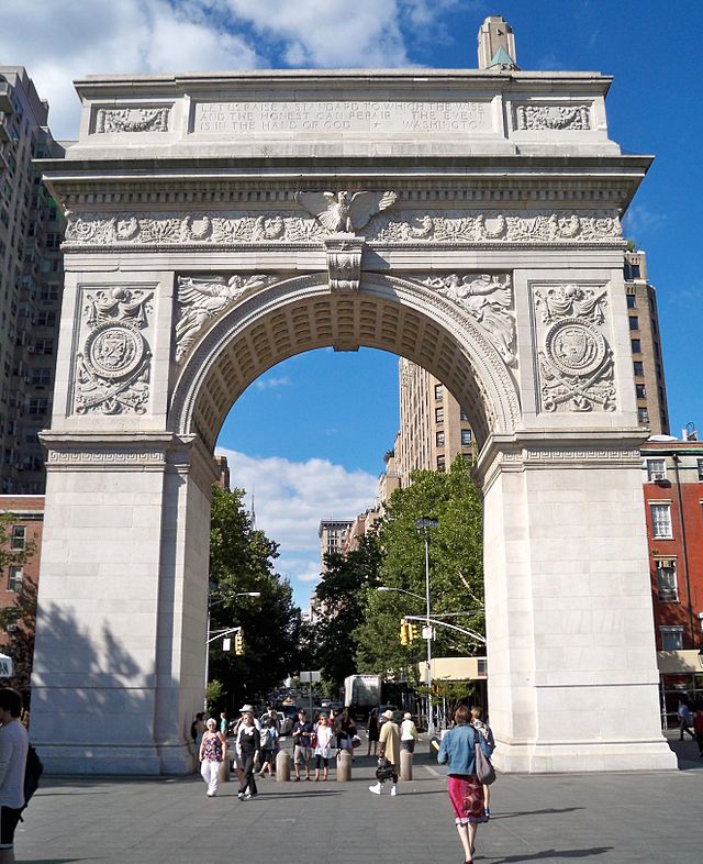 Washington Square Arch. Courtesy of WikiCommons & MBisanz.