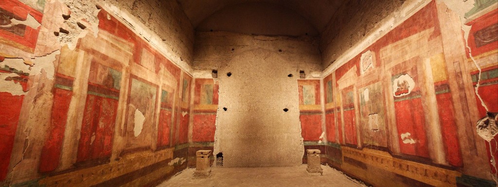 Fresco paintings inside the House of Augustus, his residence during his reign as emperor. Courtesy of WikiCommons & Cassius Ahenobarbus.