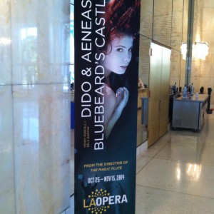 Banner at the LA Opera of Dido & Aeneas from my personal camera.