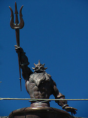 King Triton added to Ariel's Undersea Adventure Building at Disneyland. Courtesy of Flickr and Loren Javier.