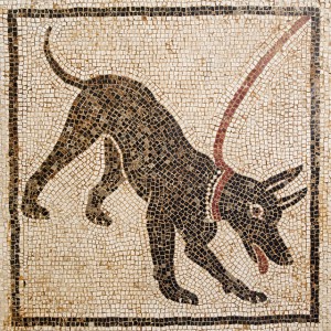 Mosaic at Pompeii.Courtesy of Wikicommons & Marie-Lan Nguyen
