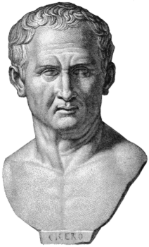 Sketch of Bust of Cicero, 1885. (Courtesy of Wikimedia Commons)