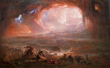 The restored version of John Martin's Destruction of Pompeii and Herculaneum. Courtesy of Wikimedia Commons.