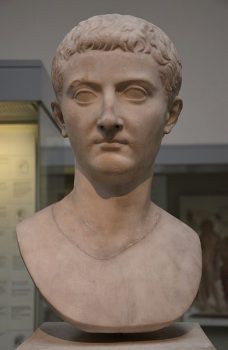 Marble head of the a young Tiberius. Italy, AD 4 - 14. (Courtesy of Wikimedia Commons)