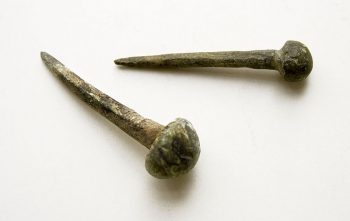 Roman era wrought iron nail. Courtesy of Wkimedia Commons.