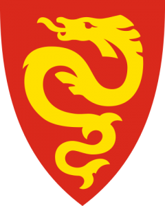 Selma on the arms of Seljord. (Photo from Wikimedia Commons, CC License.)