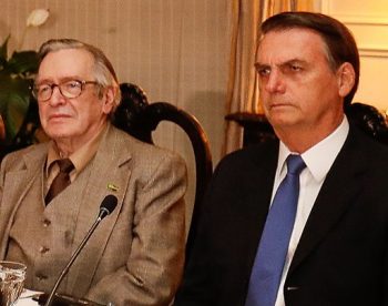 Olavo de Carvalho e presidente Bolsonaro