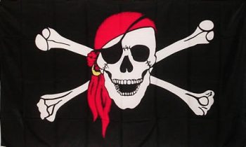 a ''Jolly Roger'' pirate flag!