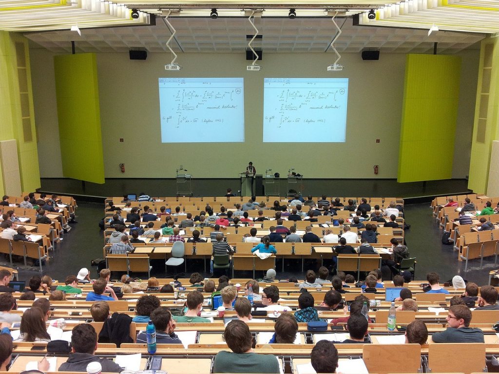 lecture hall in a university