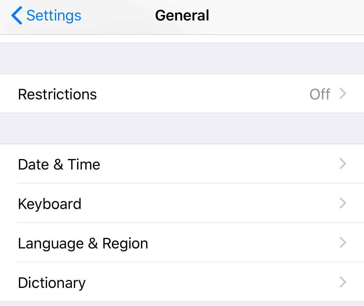 Screenshot with phone keyboard and dictionary settings