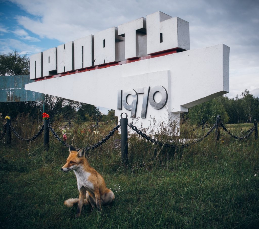 Pripyat entrance sign