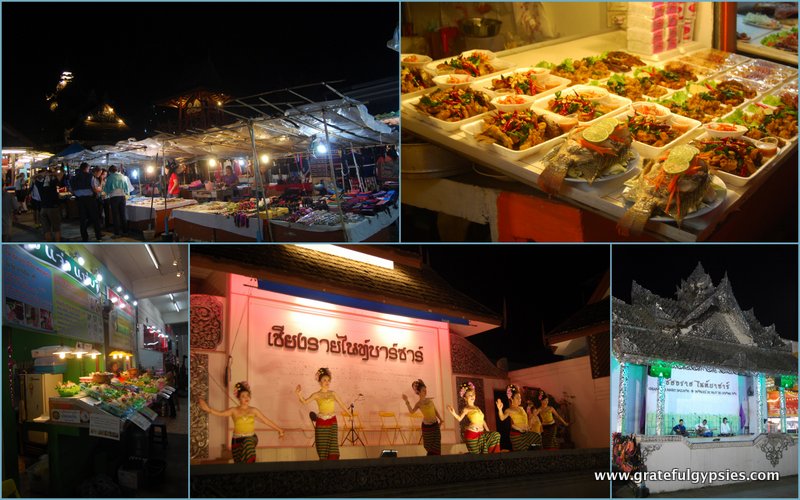 Scenes from the Chiang Rai Night Bazaar.