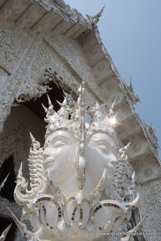 White Temple entrance