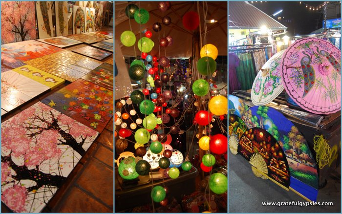 The very colorful night market.