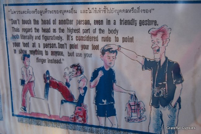 No go on the head patting in Thailand...