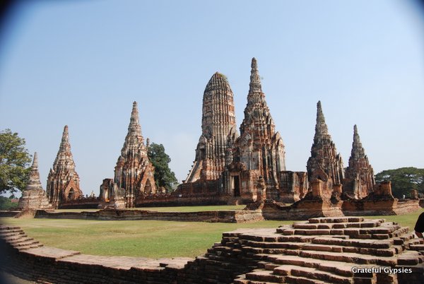 Explore the ruins at Ayutthaya.