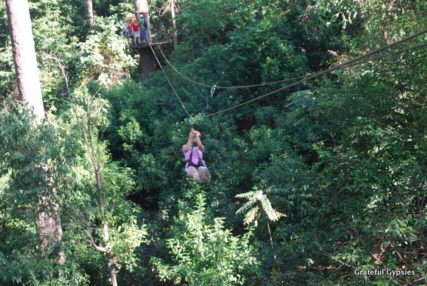Zip through the jungle in north Thailand.