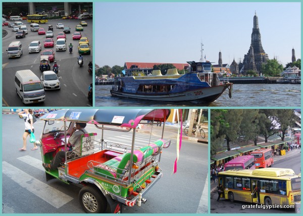 Some of Bangkok's many transport options.