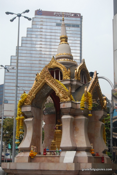 A Thai spirit house in Bangkok.